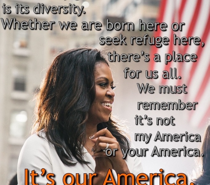 Michelle Obama, meme, our America